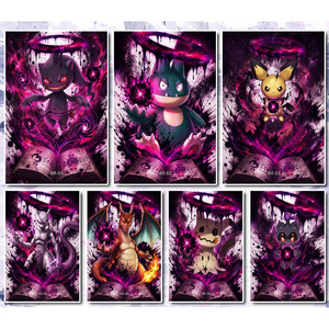 Scatola sigillata di bustine di <span class=keywords><strong>carte</strong></span> collezionabili Pokémon a tema scuro, formato grande, con linguette a strappo, fan art, per giochi da tavolo - Commercio all'ingrosso - Product Image 6