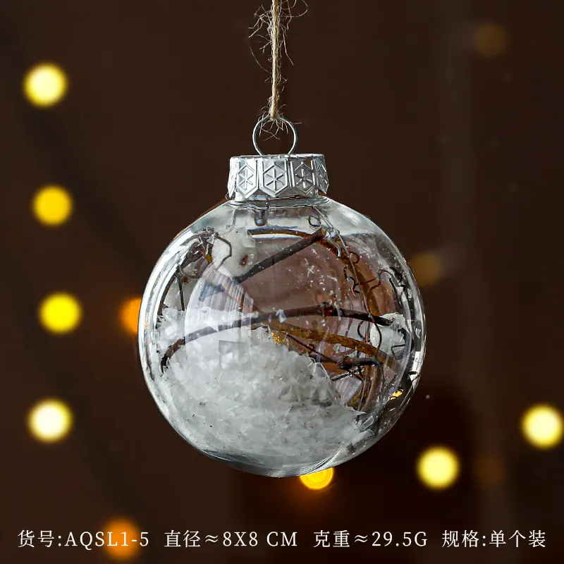 Bola de enfeites para árvore de natal, enfeites de plástico para decorar árvore de natal