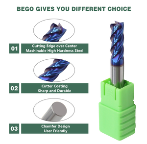 مصنع تشوتشو الصين كربيد القاطع سعر كبير كربيد نهاية مطحنة أدوات القطع HRC65 تطول طاحونة - Product Image 5