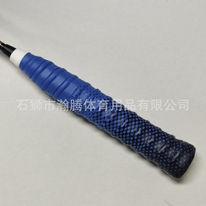 Bande adhésive personnalisée en cuir PU pour raquettes de badminton, tennis, cannes à pêche, antidérapante, absorbant la transpiration, design dégradé à côtes. - Product Image 5