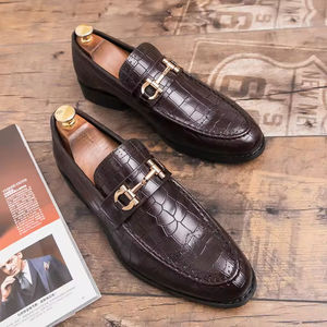High Quality British Style Men's Oxford Slip-On <b>Waterproof</b> Evergreen Genuine Leather Lining Office Formal Business Wedding <b>Shoes</b> - Product Image 4