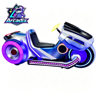 Voiture électrique pour enfants, type bumper car, à monnayeur, pour usage extérieur, double siège, pour parc d'attractions
