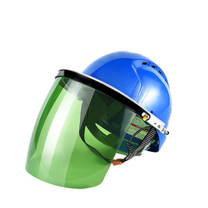 Casco de Soldadura con Protector Facial Integrado de Visión Completa, Material de PC para Protección en Obras de Construcción - Product Image 2