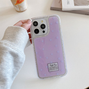 Keo <span class=keywords><strong>Dot</strong></span> Kim Cương <span class=keywords><strong>Polka</strong></span> <span class=keywords><strong>Dot</strong></span> Cao cấp Trường Hợp Điện Thoại Cho Iphone16 15 14 13 12 11 15 16Pluspromax Chống-Mùa Thu Bảo Vệ Bìa - Product Image 5