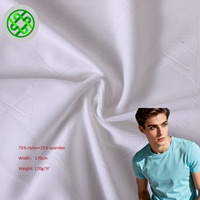 Ropa Deportiva al por Mayor para Niños y Niñas, Tejido Ligero de Tricot, Nailon 75%, Elastano 25%, Tejido Elástico, Teñido Liso, Secado Rápido, Transpirable