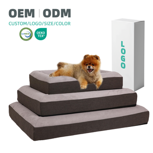 Aangepaste Milieuvriendelijke Orthopedische Traagschuim Hondenbedden Met Afneembare Waterdichte Wasbare Hoes - Product Image 1