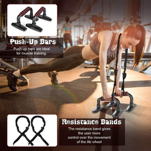 Set de Rodillo para Abdominales 11 en 1, Entrenamiento Muscular, Rodillo para Abdominales de EVA y Acero, para Uso en Casa y Yoga, MF58 - Product Image 2