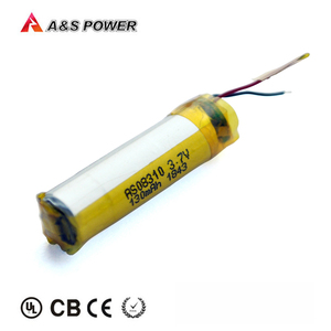 <span class=keywords><strong>3</strong></span>,7 v lipo battery pack-130 mah cylindrical 08310 Li-ion lithium rechargeable - Product Image 4