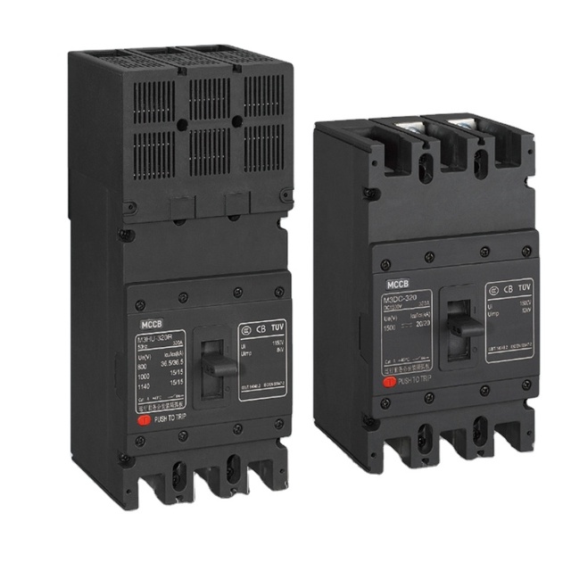 AC DC 1000V 1500V 2P 3P 4P 125A 160A 250A 400A 630A 800A Molded case Circuit Breaker MCCB