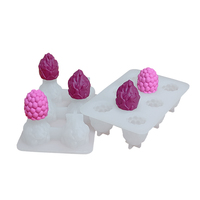 Hami Meloen mango 3D Frambozen siliconen mal, Drakenvrucht boom ijs siliconen mal, Gebruikt voor het bakken van mousse cake