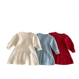 Nuovo <span class=keywords><strong>Abito</strong></span> Maglione per Ragazze in Stile Coreano 2025, Collo Rotondo Intrecciato, <span class=keywords><strong>Maniche</strong></span> Lunghe per Autunno e Inverno Caldi - Product Image 1