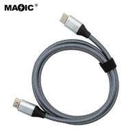 Câble HDMI 8K tressé haute vitesse 48Gbps 60HZ pour PS4 décodeur HDTV et projecteur 1.5M 2M 3M 5M