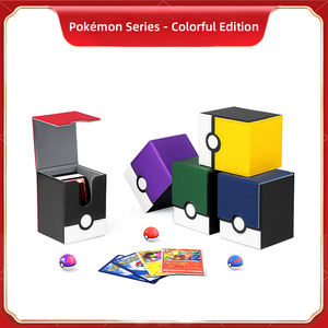 Boîte <span class=keywords><strong>de</strong></span> rangement pour cartes <span class=keywords><strong>de</strong></span> jeu <span class=keywords><strong>de</strong></span> société <span class=keywords><strong>de</strong></span> cartes à collectionner <span class=keywords><strong>Pokémon</strong></span> Master Ball Series verticale portable 100+ cartes - Product Image 2