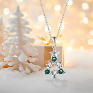 สร้อยคอเงินแท้ S925 ยี่ห้อซันนิซ สไตล์อินเทรนด์ สำหรับผู้หญิง สร้อยคอหรูหรา แฟชั่น จี้เงิน ดีไซน์สวยงาม รับผลิตตามแบบ OEM - Product Image 3