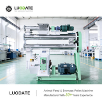 Máquina de Producción de Alimento para Pollos LUODATE con Control Inteligente, 4-6T/H, Alta Tasa de Peletización, para Fabricar Alimento para Animales en Fábricas de Piensos