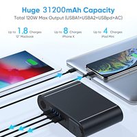 Avec Offre Spéciale 112W 31200mAh universel AC meilleur pour chargeur portable macbook un chargeur portable banque d'alimentation usb c ordinateur portable 110V 220V