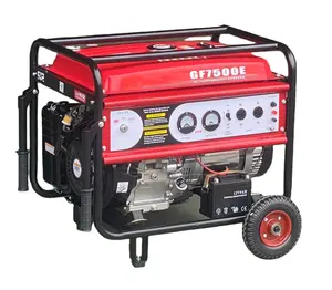 Generator portabel berpendingin udara silinder tunggal, Generator portabel 6,5kw 8kVA