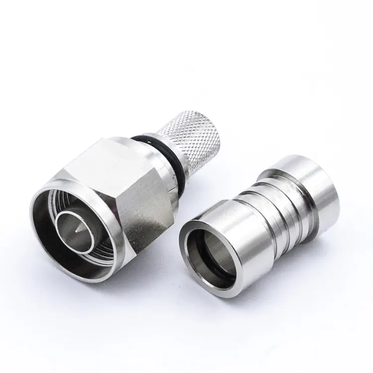 New style factory product RF Coaxial N male straight connector for LMR400 cable crimp type