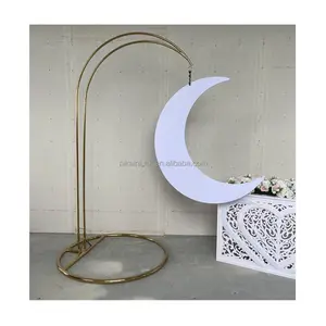 Factory Price Gold Wedding Lamp Stand chandelier Sport Wedding backdrop stand stage Decor outside wedding