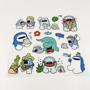 Custom Adhesive Cartoon TPE Sticker For Kids