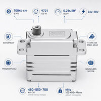 Motor Servo de 560KG 700KG con Torque Gigante, Programable, Sin Escobillas, Impermeable, XQ-POWER, Brazo Robótico de Alta Resistencia, Venta al por Mayor, OEM, Personalizado, 30V