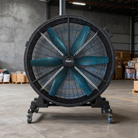 Nouveaux ventilateurs axiaux électriques en plastique de 24 pouces, haute performance (CFM), certifiés ETL CE SAA, pour refroidissement, séchage et restauration, fabriqués en Chine.