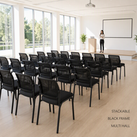 Chaise de conférence robuste avec structure renforcée pour usage professionnel