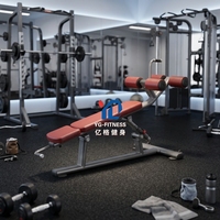 YG-ES032 Banc abdominal commercial multi-positions réglable pour entraînement de base en salle de sport, banc de redressements assis, chaise romaine, équipement d'entraînement abdominal