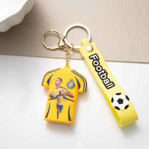 <span class=keywords><strong>Porte</strong></span>-clés en silicone souple pour maillot de football, badge de l'équipe de la Coupe du monde 2026, <span class=keywords><strong>porte</strong></span>-clés de voiture, sans BPA, cadeau pour les fans de football - Product Image 5