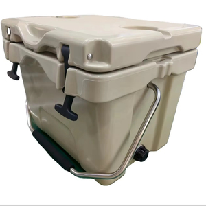 Nevera portátil con aislamiento térmico para cerveza y latas Cofre de hielo estampado con letras - Product Image 1