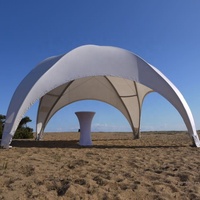 Tente dôme hémisphère extérieure, serre-joint, tente de fête pour location avec couverture en PVC