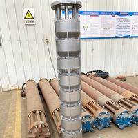 Pompe submersible électrique en acier inoxydable triphasée pour puits profonds, puissance totale de 10 ch, 15 ch, 30 ch, 35 ch, pompe à eau submersible