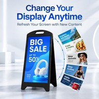 Affichage publicitaire mobile LED IP65 étanche pour extérieur P2.5, résolution personnalisable, 110V/220V, vente en gros pour restaurants et hôtels