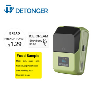 Detonger dp27s Mini Máy in nhãn Android IOS không dây máy in nhãn dán túi mã vạch Hãng sản xuất nhãn - Product Image 3