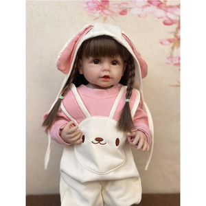 Muñeco Reborn de Niño YOURBRAND con Cejas Naturales Rubias Finas, Cabeza de Silicona, Torso Relleno de Algodón, Regalo Decorativo - Product Image 3