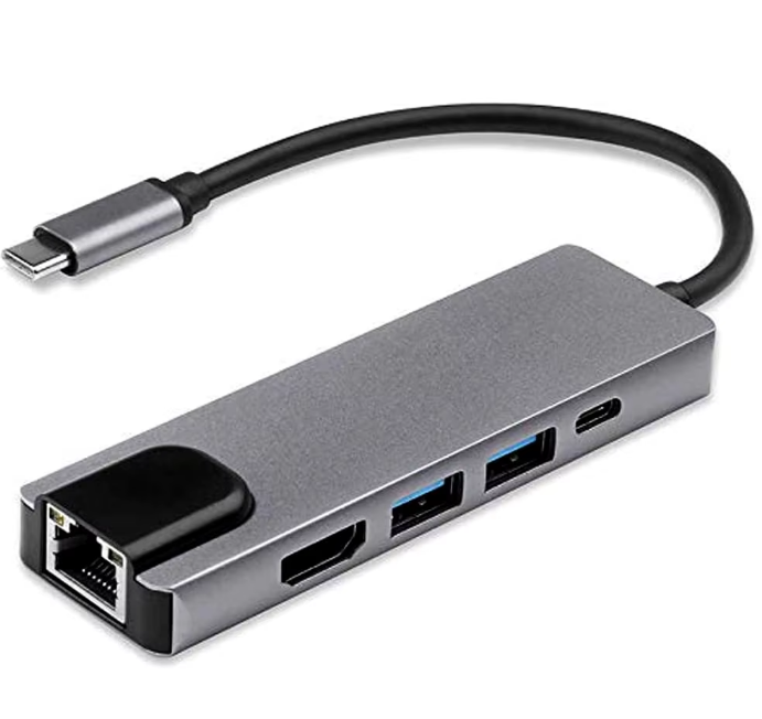 5 IN 1 LAN+TYPE-C+USB*2+HDTV