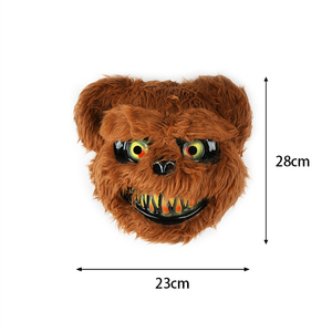 Costume di carnevale spaventoso di <span class=keywords><strong>Halloween</strong></span> festa <span class=keywords><strong>Horror</strong></span> orso <span class=keywords><strong>maschera</strong></span> di <span class=keywords><strong>Halloween</strong></span> adulti peluche costumi maschere per feste - Product Image 6