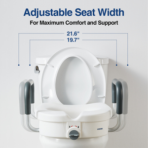 Elongated Toilet <b>Seat</b> With Side Handles And <b>Seat</b> <b>Heating</b> Function For Bathroom Use - Product Image 6