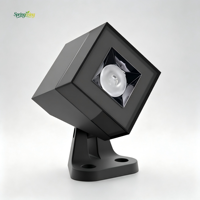Projecteur LED carré d'extérieur, étanche IP65, lampe murale extérieure, boîtier en aluminium, éclairage paysager pour jardin et cour
