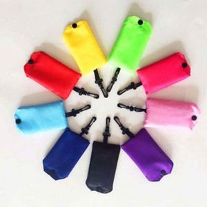 Bolsa de Compras Plegable Reutilizable de Poliéster Personalizada, Bolsa de Supermercado Plegable Impermeable con Logotipo, Bolsa de Mano Plegable Reutilizable - Product Image 5