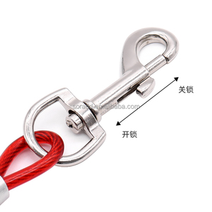2024 Premium <strong>Dog</strong> Tie-Out Cable - Heavy Duty <strong>Dogs</strong> Chain <strong>Leashes</strong> Perfect Pets Lead Cable Galvanized Steel <strong>Wire</strong> <strong>Rope</strong> with <strong>PVC</strong> - Product Image 2