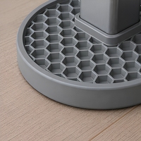 Patins de protection ronds en caoutchouc gris alvéolé antidérapants pour pieds de chaise et de table CN
