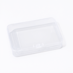 Boîte de rangement pour cartes en plastique transparent 9x6x2.5cm, petit conteneur pour pièces détachées, pour l'organisation à domicile - Product Image 2