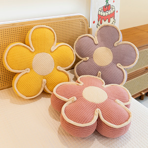 M Home Decoration Flower Shape Cushion Cute Pillow Daisy Plush <b>Chair</b> Cushion Throw Pillow for Bedroom Decor - Product Image 2