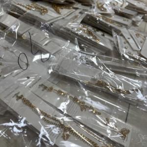 JUSTONE Collar de Moda Chapado en Oro de Acero Inoxidable con Dijes, Collar de Diseñador con Capas Doradas, Collar con Letras de Marca CC DG, Venta al por Mayor - Product Image 6