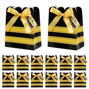 Scatola per Caramelle a Tema Ape Creativa, Nastro a Righe Nere e Gialle, Cartoncino da Appendere, Bomboniere per Feste per Bambini, Regalo e Artigianato <span class=keywords><strong>Lia</strong></span> Jia - Product Image 3