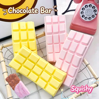 YIWUPOWER Jouet anti-stress souple en PU à rebond lent, bloc de chocolat réaliste, jouet à presser pour l'affichage en boutique