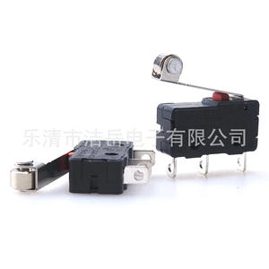 Microinterruptor Kw12 SPDT con Palanca de Rodillo, Carcasa de PPA Resistente a Impactos, Certificado RoHS - Product Image 1