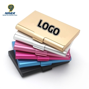 Aluminum Alloy Business Card Holder & Bank Card Case Customizable Logo Gift