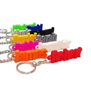 Porte-clés personnalisés avec nom, porte-clés en PVC souple 2D 3D, porte-clés en silicone, logo personnalisé - Product Image 5